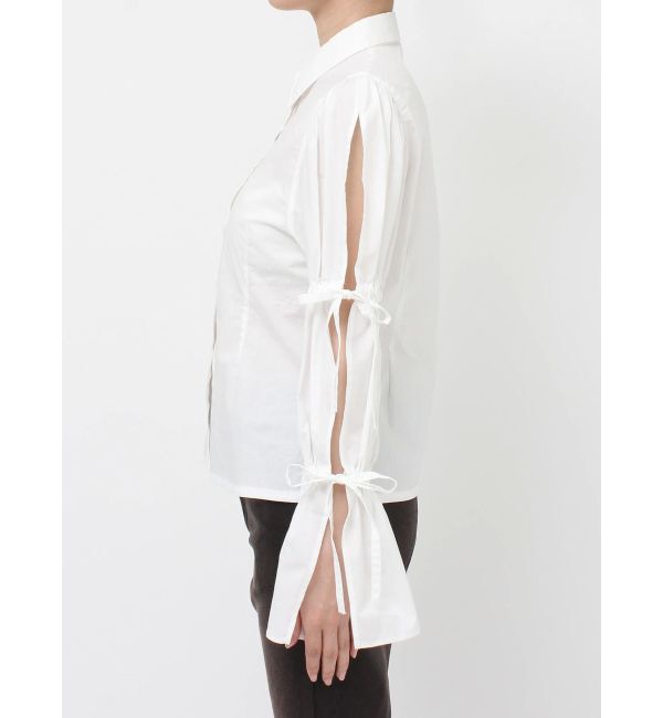 jouetie「スリットリボンスリーブシャツ」|シャツ・ブラウス|