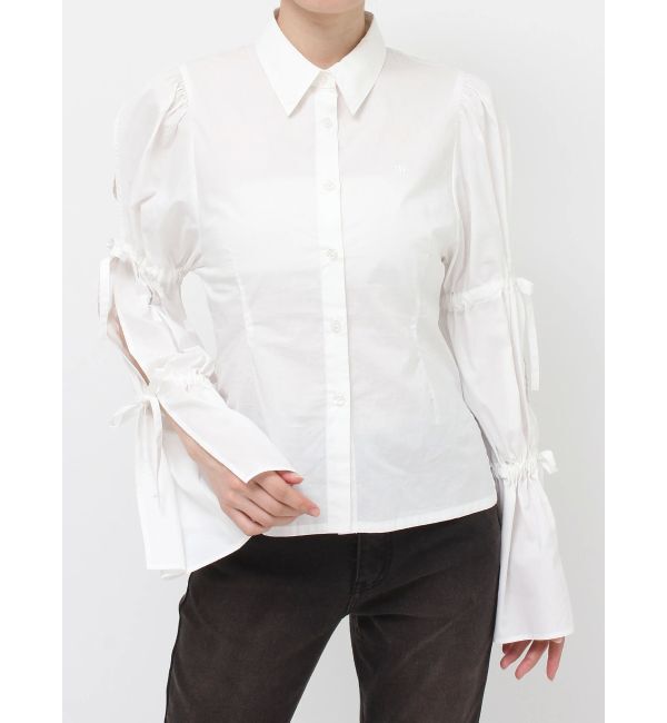 jouetie「スリットリボンスリーブシャツ」|シャツ・ブラウス|