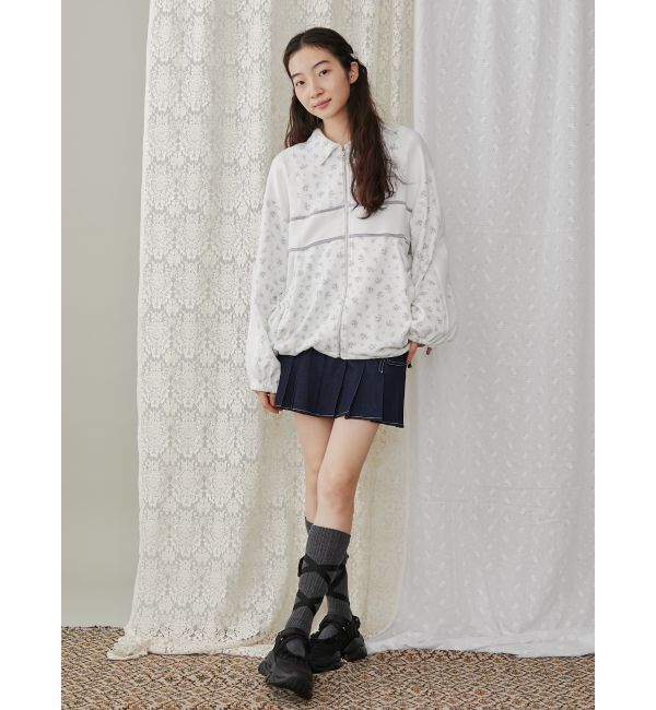 merry jenny「リボンポケットデニムプリーツスカート【セットアップ着用可能】」|スカート|