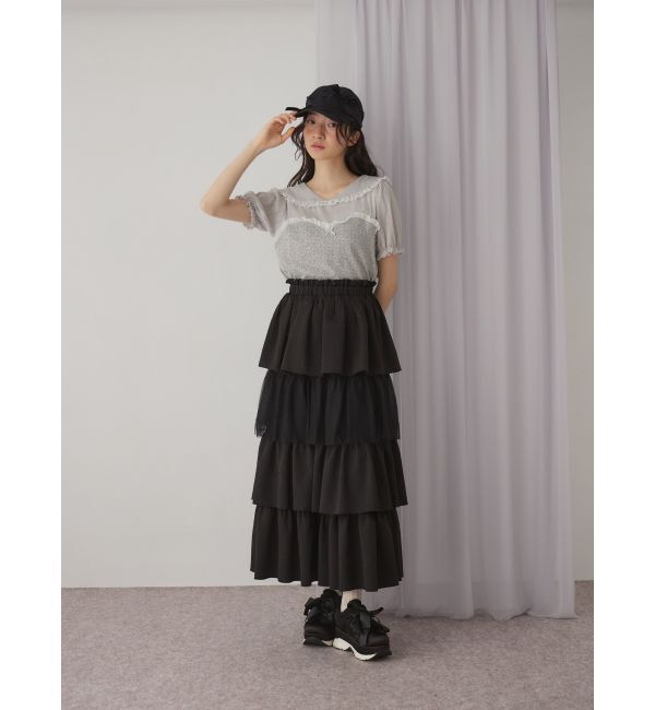 merry jenny「petit flowerセーラートップス」|Tシャツ・カットソー|