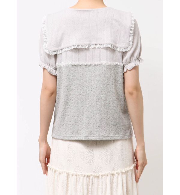 merry jenny「petit flowerセーラートップス」|Tシャツ・カットソー|