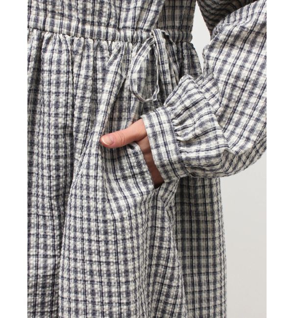 merry jenny「チェックフリルカラーワンピース」|ワンピース|