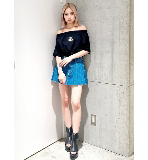 GYDA「フロントZIPタンクソールショートブーツ」|ショートブーツ|