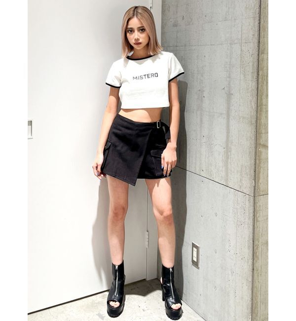 GYDA「フロントZIPタンクソールショートブーツ」|ショートブーツ|