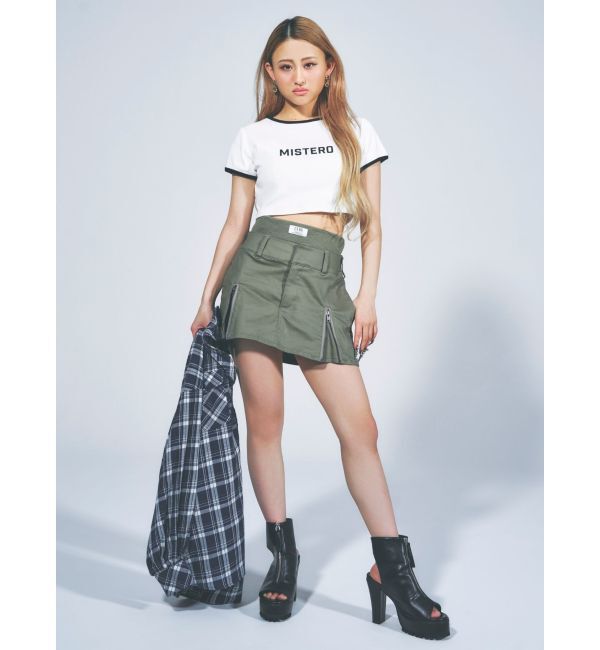 GYDA「フロントZIPタンクソールショートブーツ」|ショートブーツ|