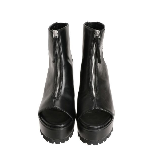 GYDA「フロントZIPタンクソールショートブーツ」|ショートブーツ|