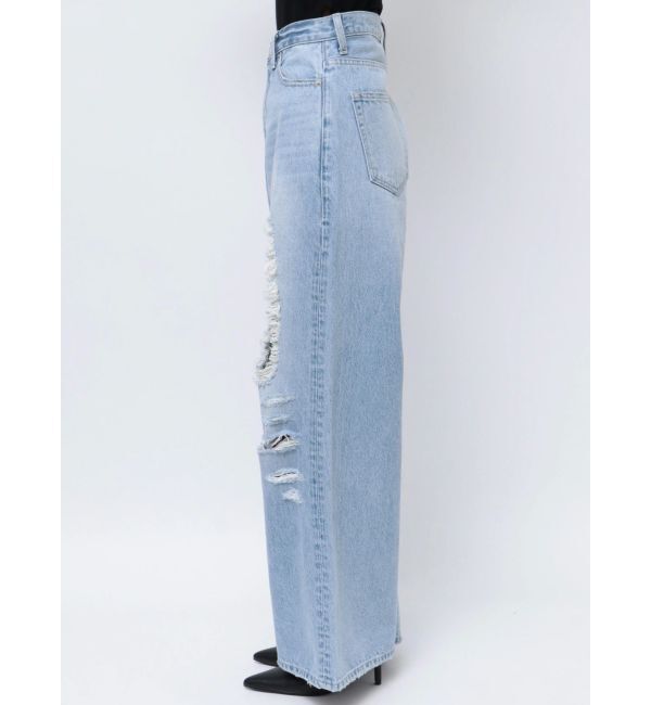 GYDA「ハイウエストRIPPERSワイドパンツ」|デニム|