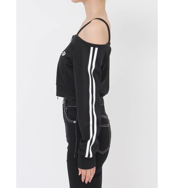 GYDA「GD track 2ラインオフショルトップス」|Tシャツ・カットソー|