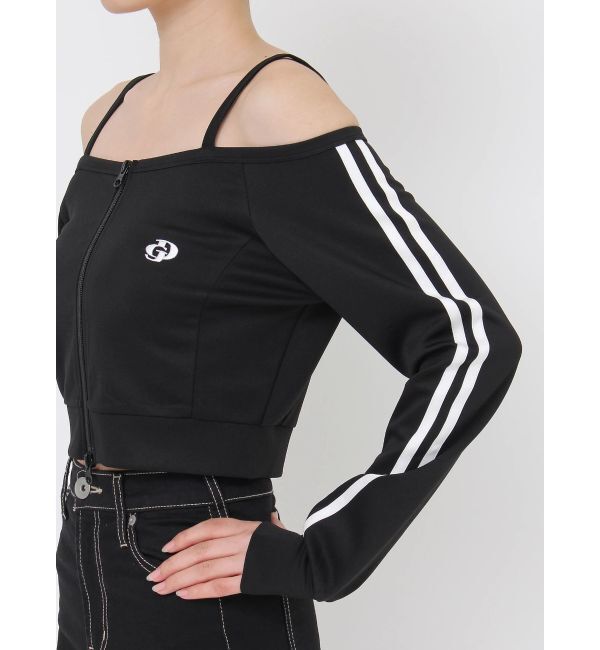 GYDA「GD track 2ラインオフショルトップス」|Tシャツ・カットソー|