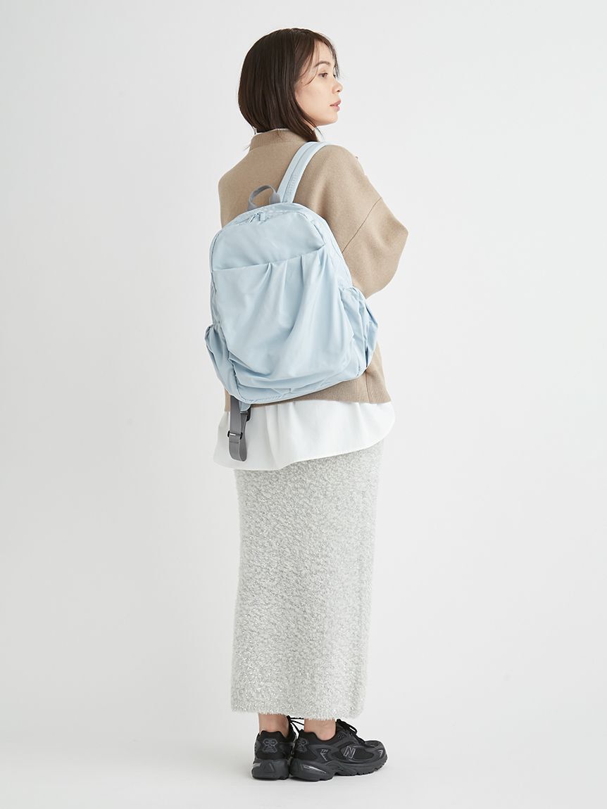 ONLINE限定カラー】eco 撥水ギャザーボディーバックパック（emmi