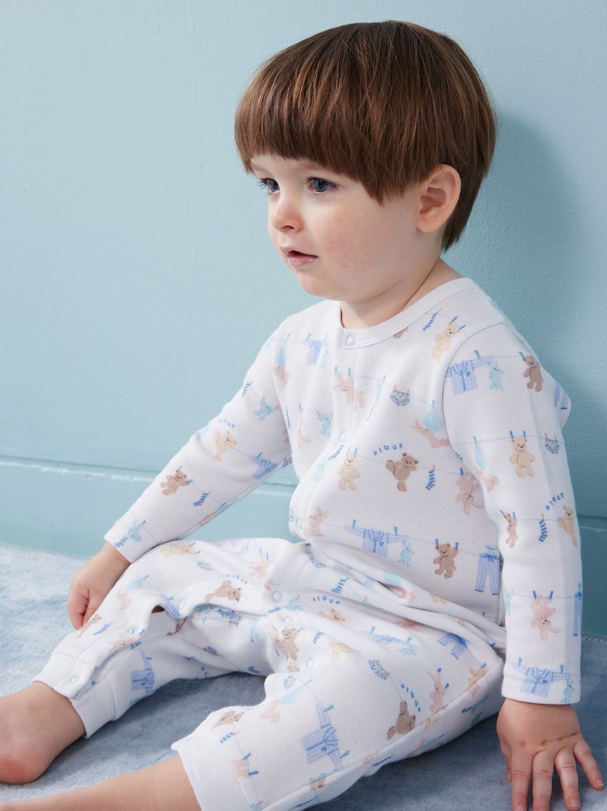 GELATO PIQUE KIDS & BABY「【BABY】ウォッシングアニマル柄ロンパース」|ロンパース|BLU