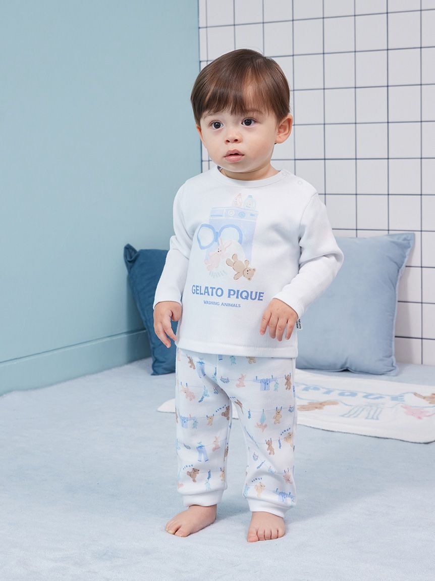 GELATO PIQUE KIDS & BABY「【BABY】ウォッシングアニマル柄ロングパンツ」|その他ベビーウェア|