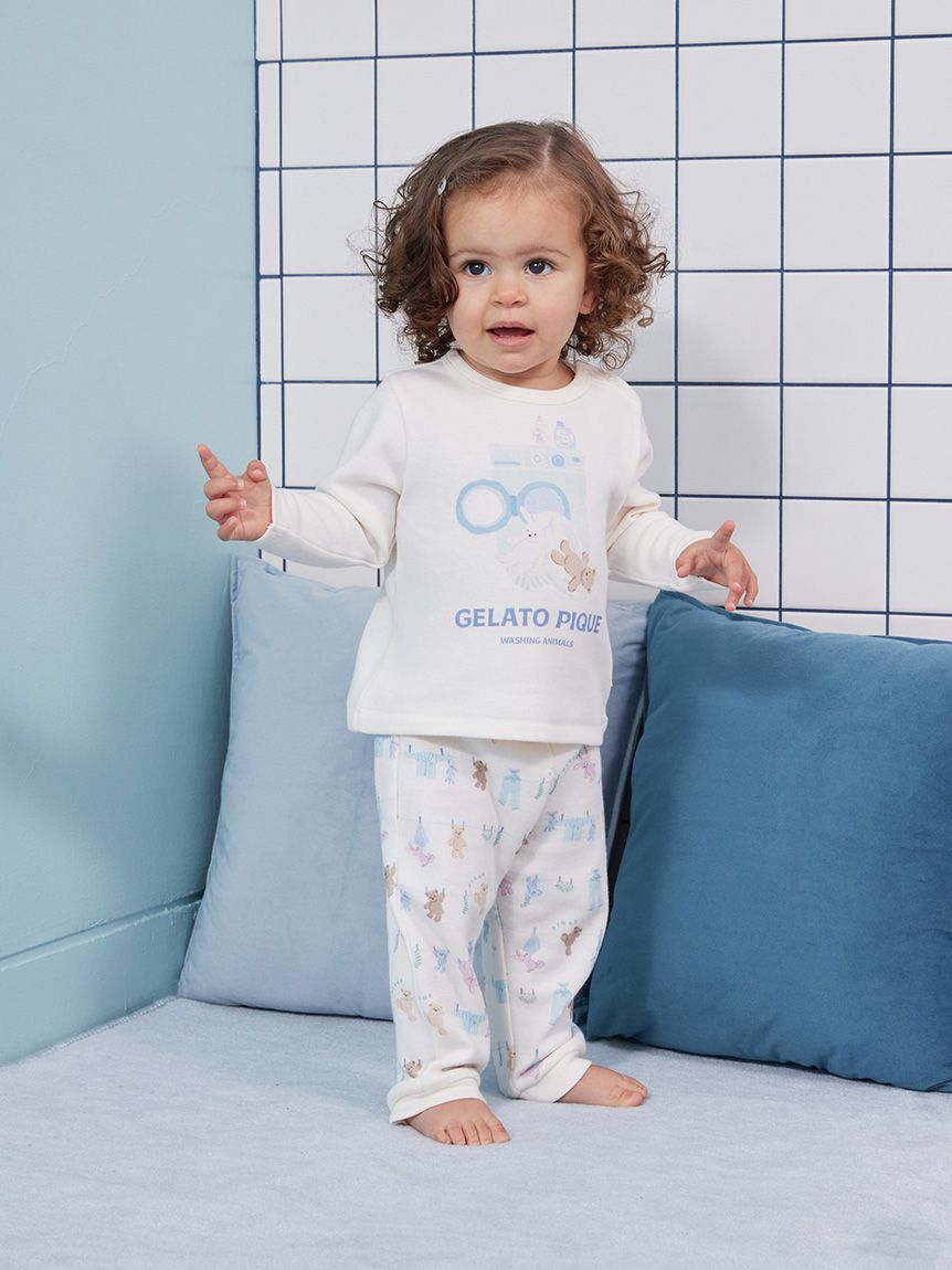 GELATO PIQUE KIDS & BABY「【BABY】ウォッシングアニマル柄ロングパンツ」|その他ベビーウェア|