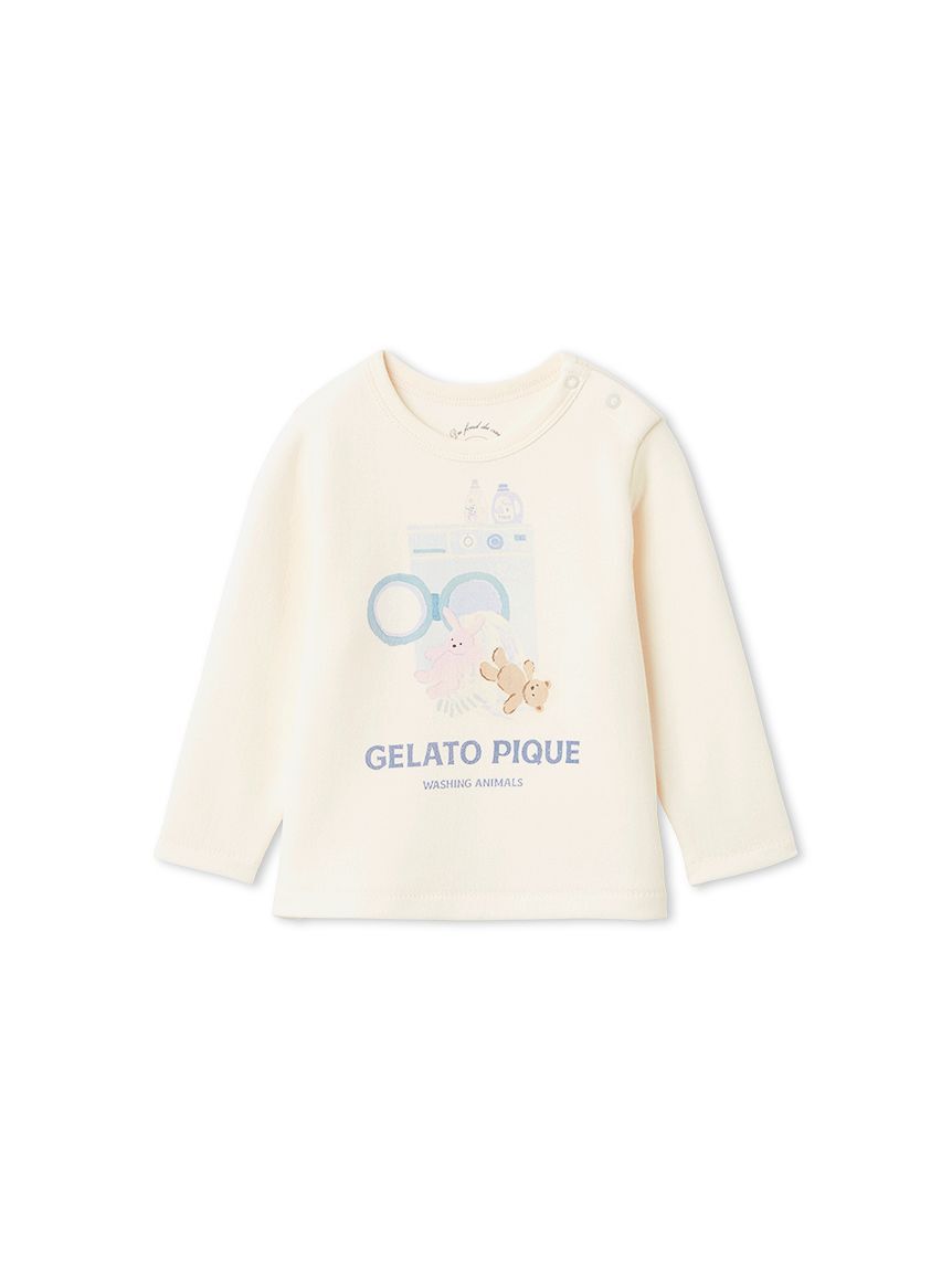GELATO PIQUE KIDS & BABY「【BABY】ウォッシングアニマルワンポイントロンT」|その他ベビーウェア|