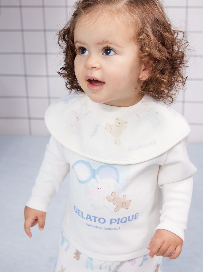 GELATO PIQUE KIDS & BABY「【BABY】ウォッシングアニマルワンポイントロンT」|その他ベビーウェア|