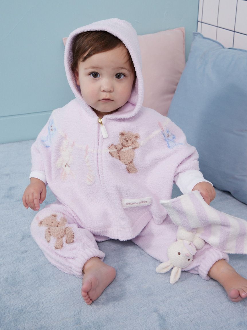 GELATO PIQUE KIDS & BABY「【BABY】エアリーモコウォッシングアニマルジャガードロングパンツ」|その他ベビーウェア|