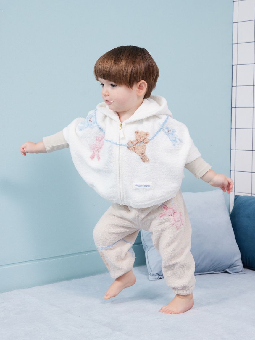 GELATO PIQUE KIDS & BABY「【BABY】エアリーモコウォッシングアニマルジャガードロングパンツ」|その他ベビーウェア|