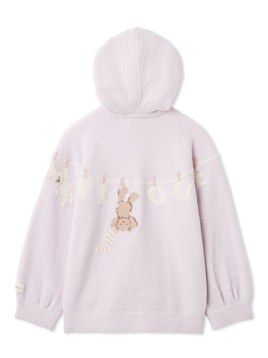 GELATO PIQUE KIDS & BABY「【JUNIOR】エアリーモコウォッシングアニマルジャガードパーカ」|パーカー|