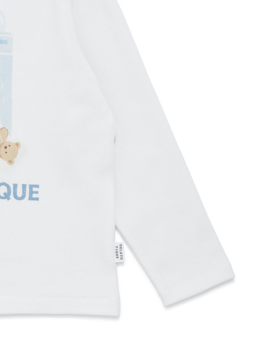 GELATO PIQUE KIDS & BABY「【KIDS】ウォッシングアニマルワンポイントロンT」|ルームウェア|