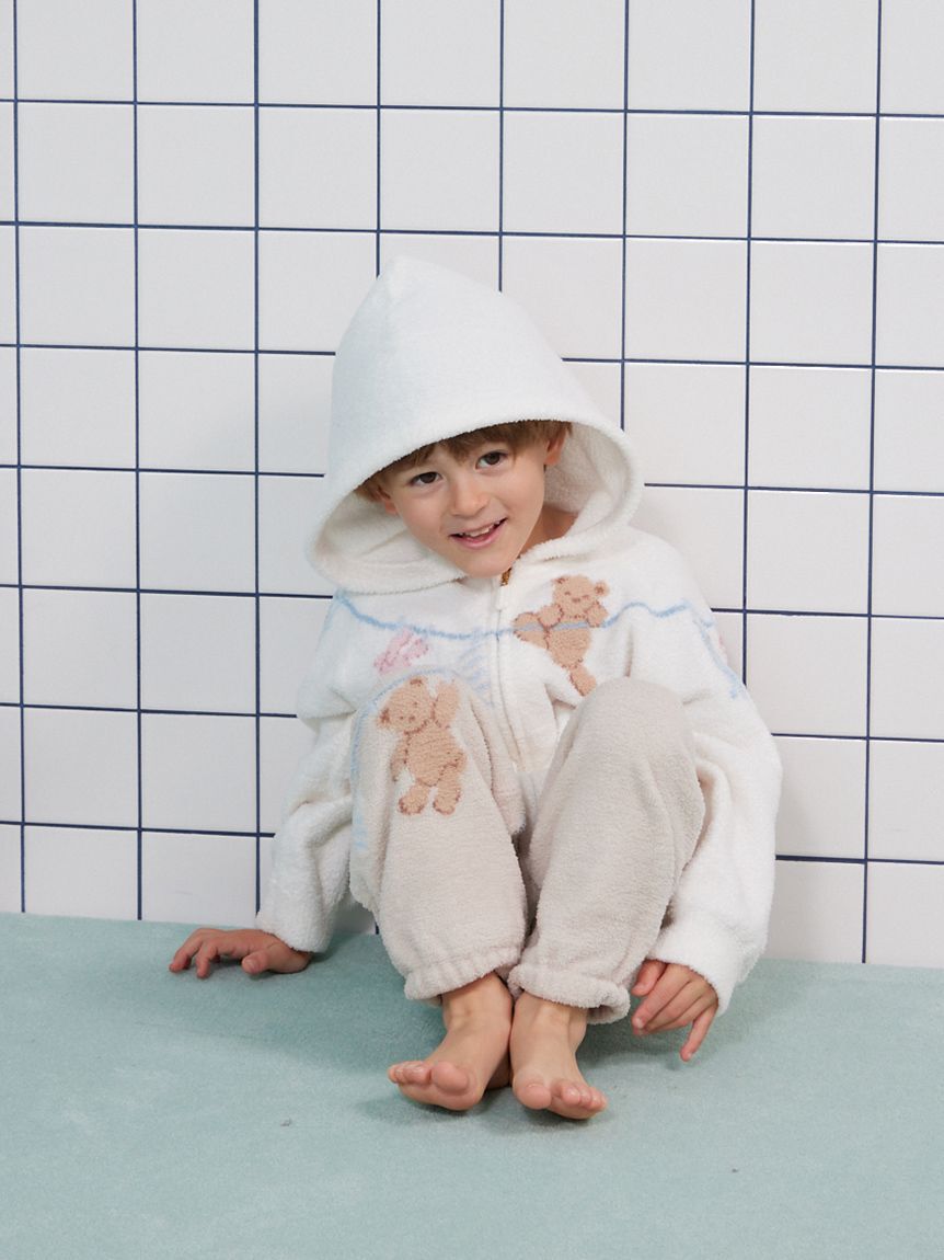 GELATO PIQUE KIDS & BABY「【KIDS】エアリーモコウォッシングアニマルジャガードパーカ」|パーカー|