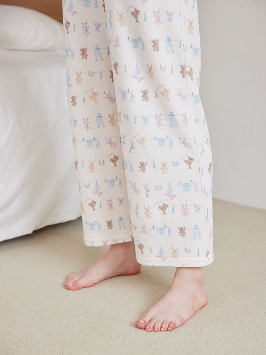 gelato pique「ウォッシングアニマル柄ロングパンツ」|ルームウェア|