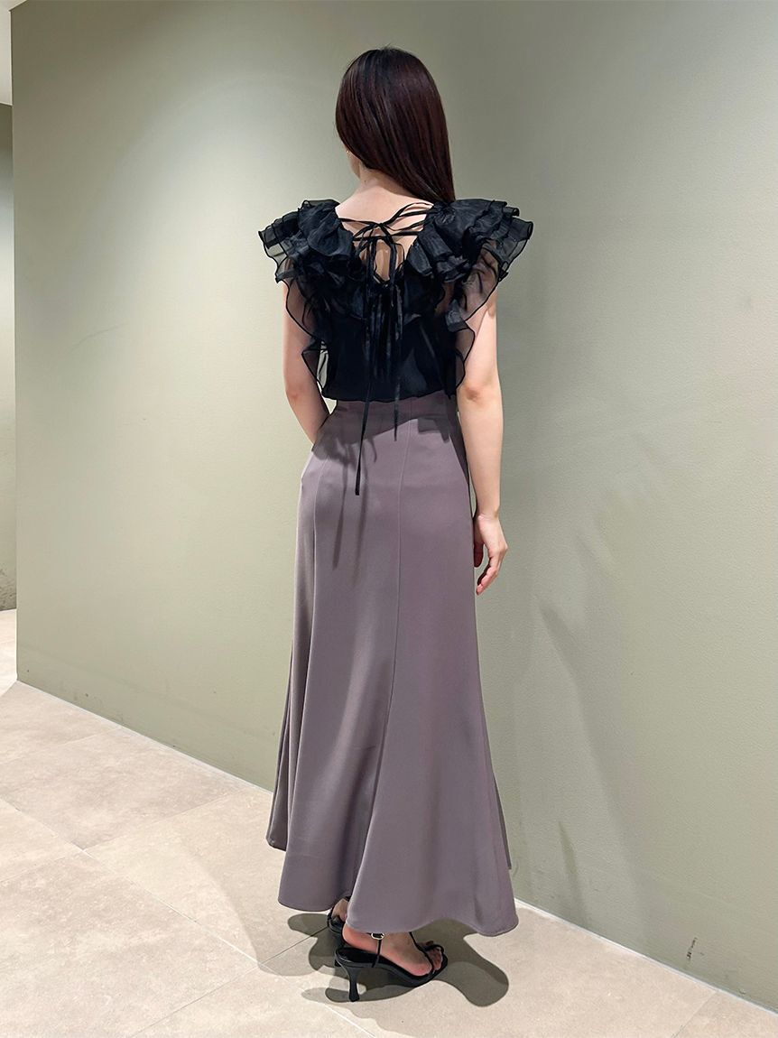 SNIDEL「ノースリフリルブラウス」|シャツ・ブラウス|