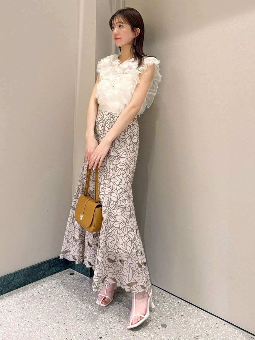 SNIDEL「ノースリフリルブラウス」|シャツ・ブラウス|