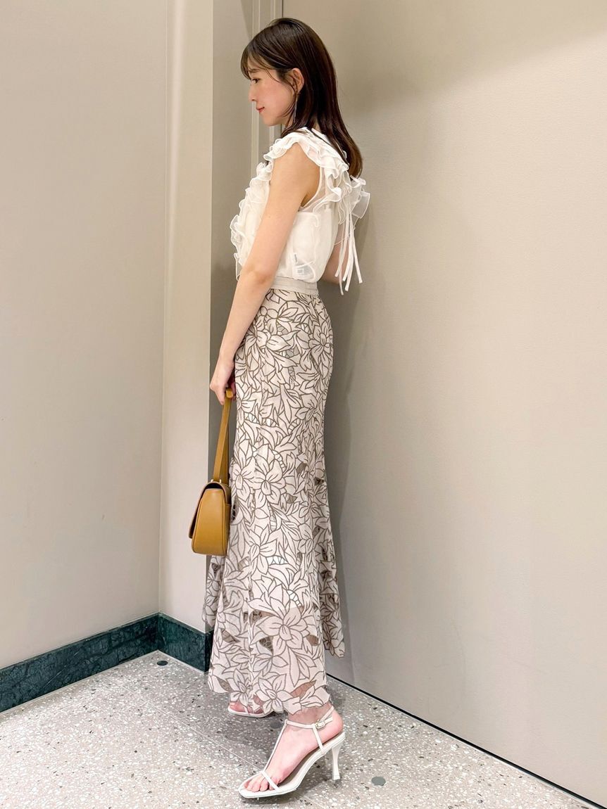 SNIDEL「ノースリフリルブラウス」|シャツ・ブラウス|