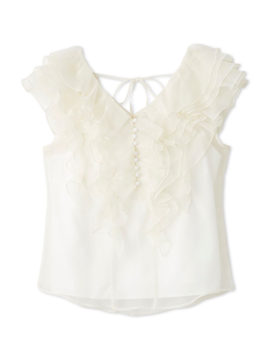 SNIDEL「ノースリフリルブラウス」|シャツ・ブラウス|