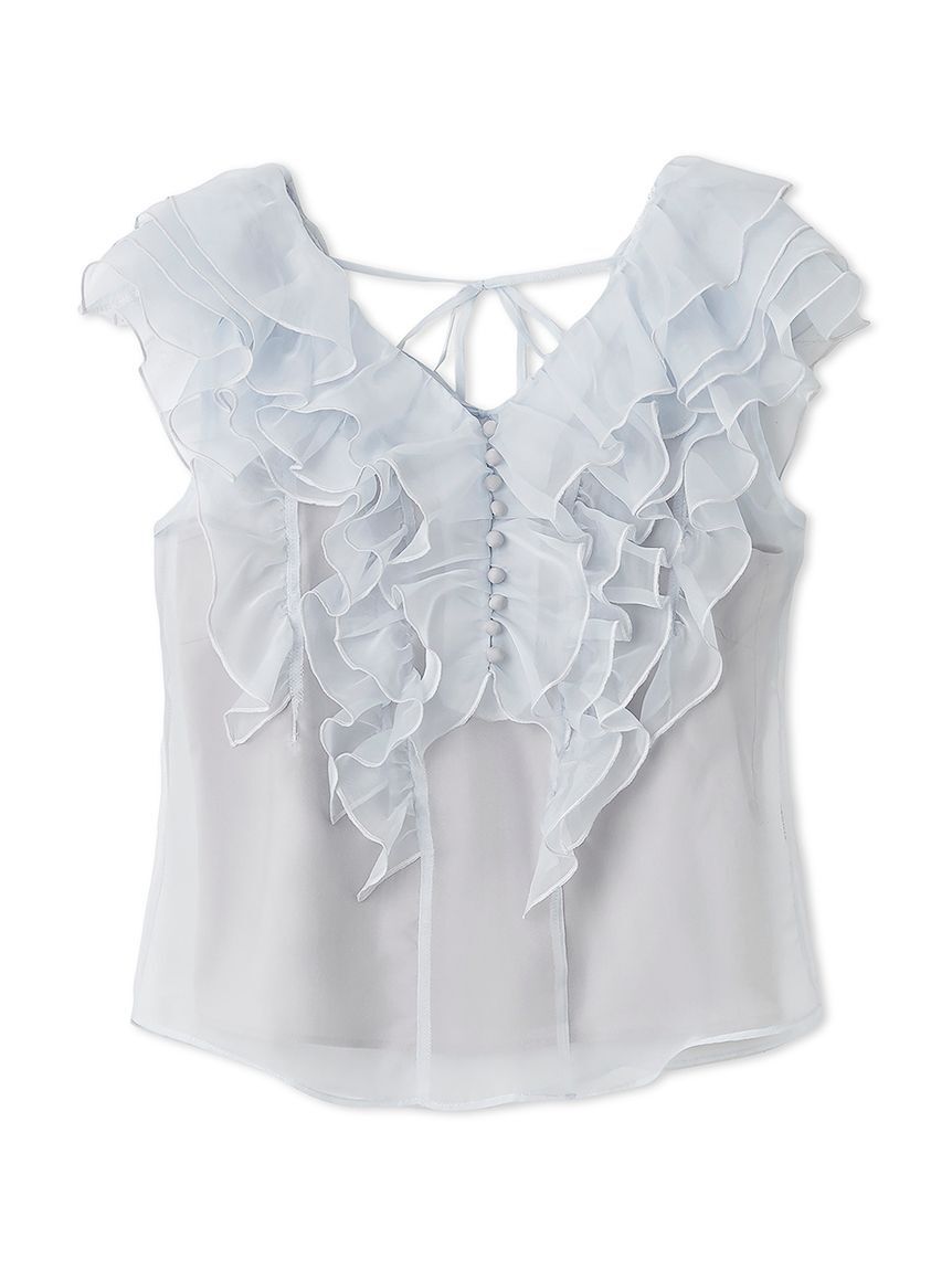 SNIDEL「ノースリフリルブラウス」|シャツ・ブラウス|