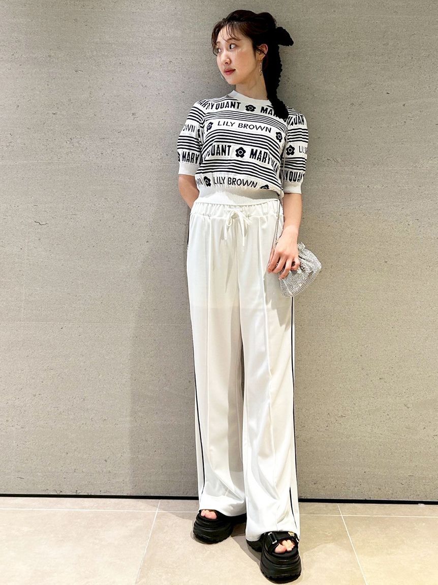 LILY BROWN「【WEB限定カラー】【LILY BROWN&times;MARY QUANT】ジャガードニットトップス」|ニット・セーター|