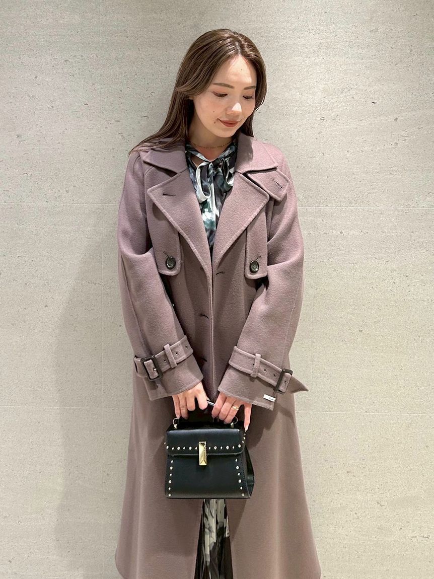 ウール混ロングトレンチコート（CELFORD）｜ルミネのファッション通販