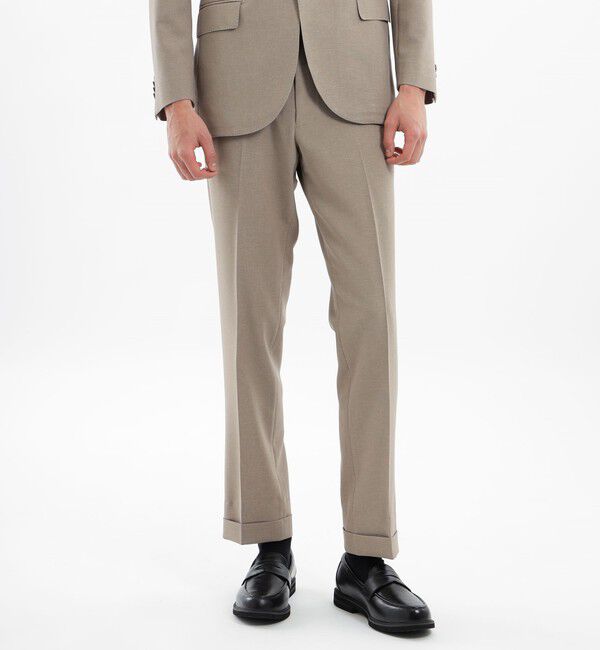 MACKINTOSH PHILOSOPHY「トロッター トラウザーズ#070 はっ水ストレッチメッシュ」|スラックス|ベージュ