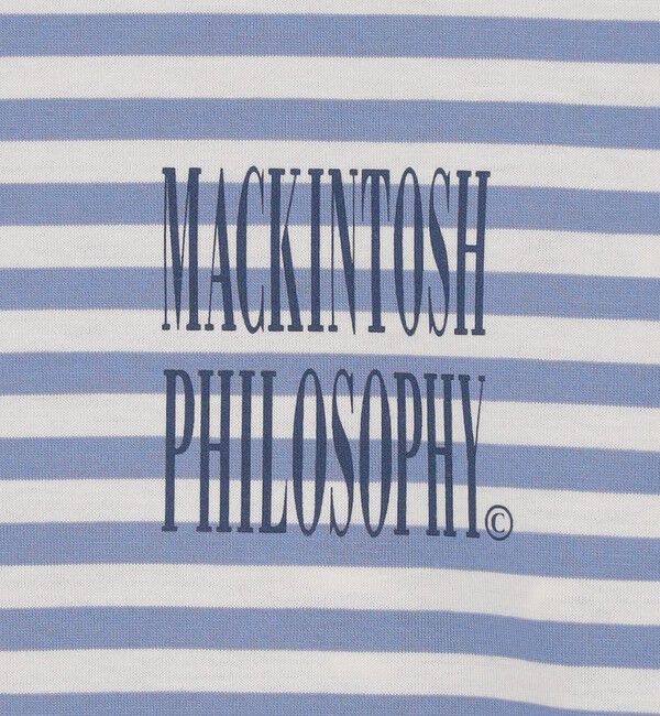 MACKINTOSH PHILOSOPHY「GREY LABEL シャープログ ロングスリーブボーダーTシャツ」|Tシャツ・カットソー|