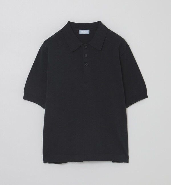 MACKINTOSH PHILOSOPHY「GREY LABEL リネンミックスニットポロ」|ニット・セーター|ブラック