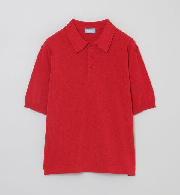 MACKINTOSH PHILOSOPHY「GREY LABEL リネンミックスニットポロ」|ニット・セーター|レッド