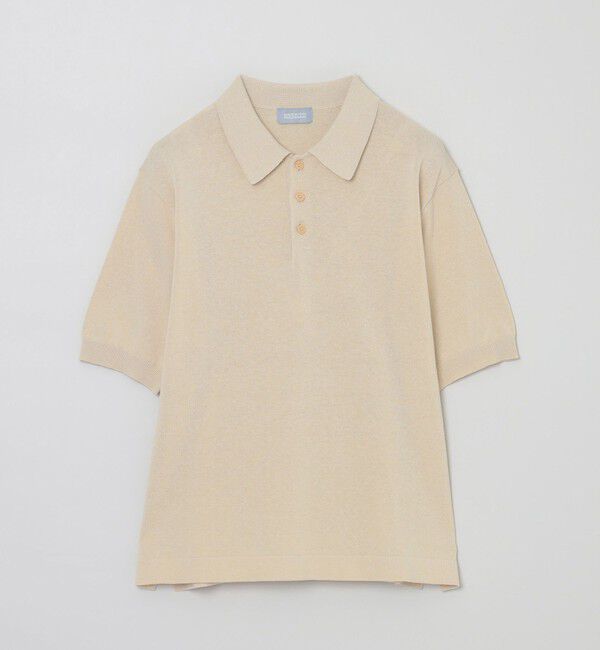 MACKINTOSH PHILOSOPHY「GREY LABEL リネンミックスニットポロ」|ニット・セーター|ベージュ