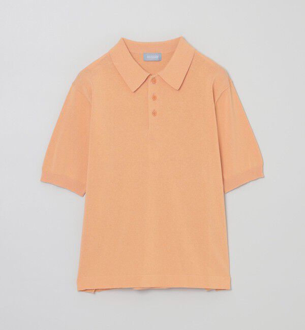 MACKINTOSH PHILOSOPHY「GREY LABEL リネンミックスニットポロ」|ニット・セーター|オレンジ