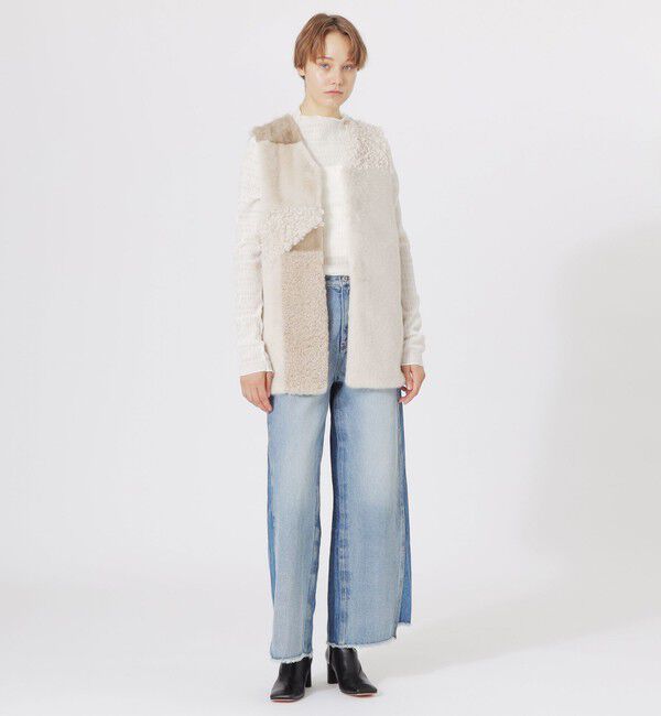  「ブロッキングファーコンビベスト」|ブルゾン・スタジャン|