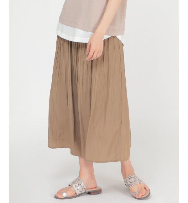 ikka「カッセンプリーツスカート」|スカート|コーヒー