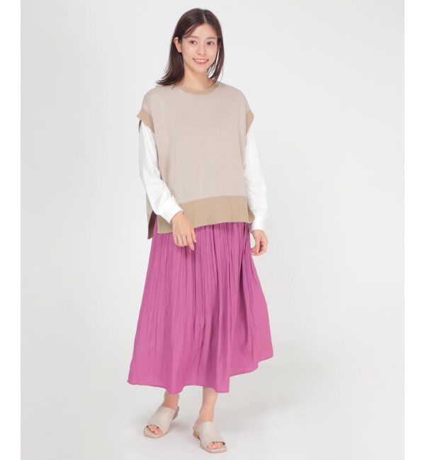 ikka「カッセンプリーツスカート」|スカート|