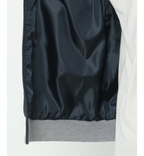 ikka「sorona コンビ中綿ジップパーカー」|ブルゾン・スタジャン|