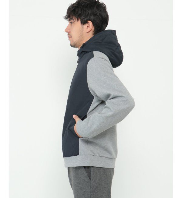 ikka「sorona コンビ中綿ジップパーカー」|ブルゾン・スタジャン|