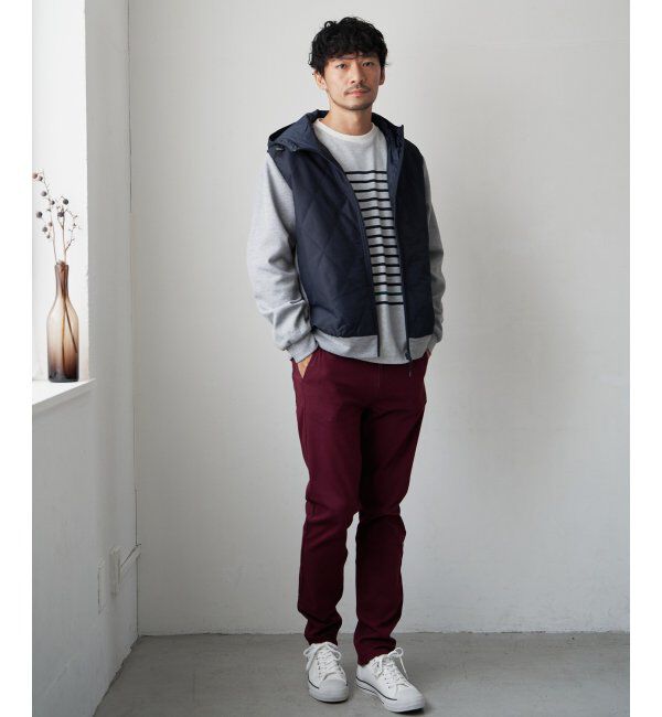 ikka「sorona コンビ中綿ジップパーカー」|ブルゾン・スタジャン|