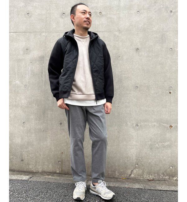ikka「sorona コンビ中綿ジップパーカー」|ブルゾン・スタジャン|