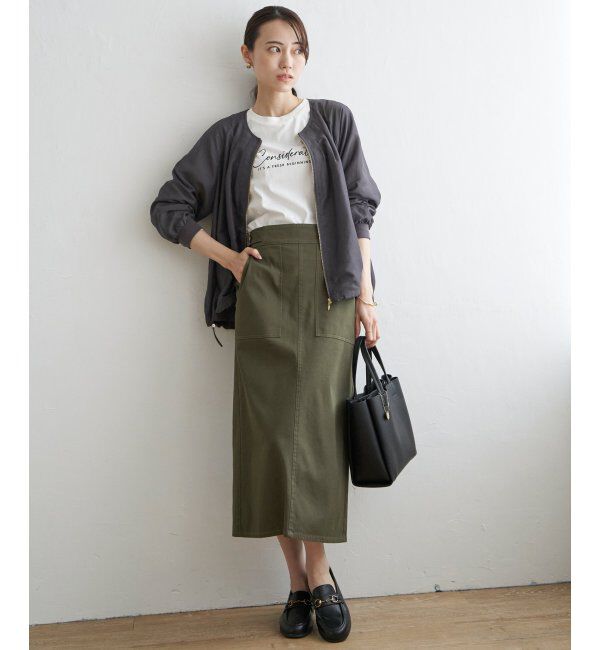 ikka「ライトブルゾン」|ブルゾン・スタジャン|