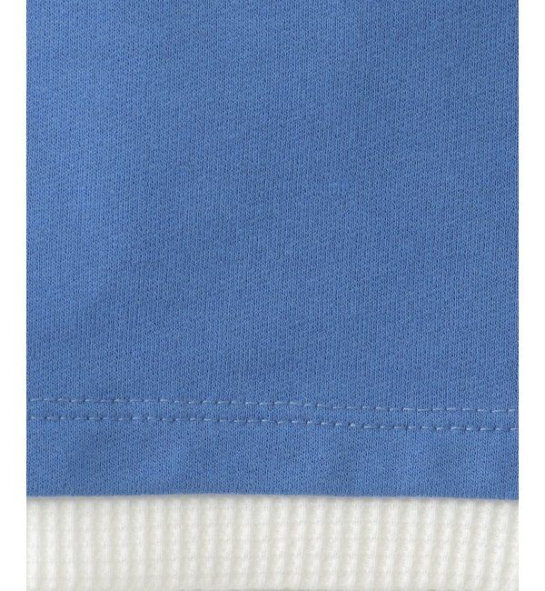 ikka kids「ミニ裏毛ワッペン裾レイヤープルオーバー（120~160cm）」|Tシャツ・カットソー|