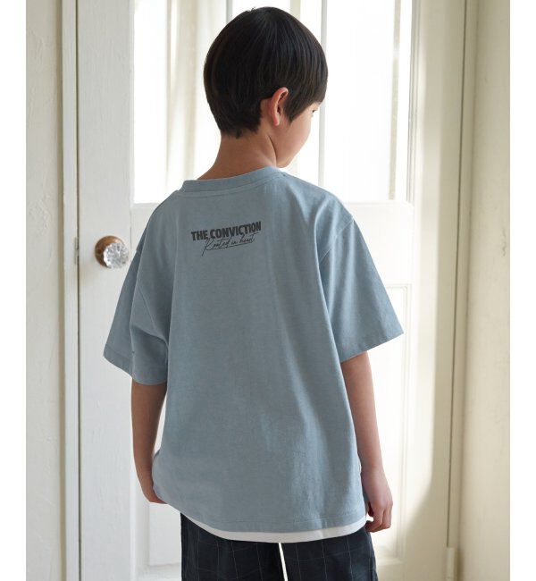 ikka kids「裾レイヤープリントアソートTシャツ（120~160cm）」|Tシャツ・カットソー|