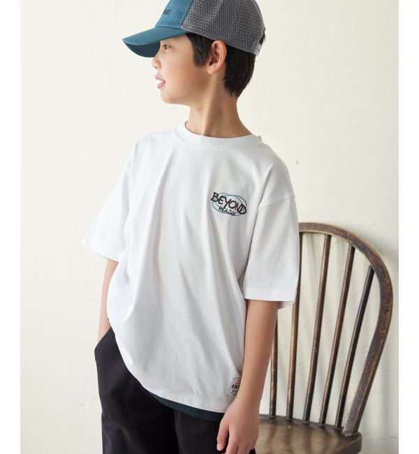 ikka kids「裾レイヤープリントアソートTシャツ（120~160cm）」|Tシャツ・カットソー|