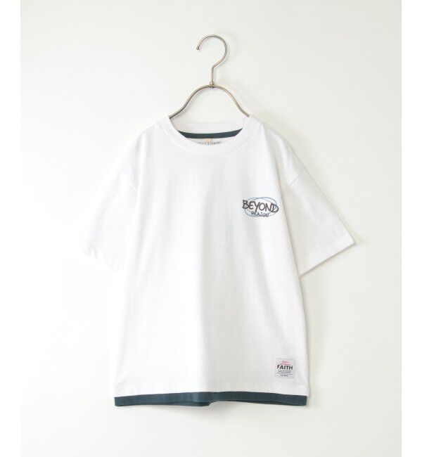 ikka kids「裾レイヤープリントアソートTシャツ（120~160cm）」|Tシャツ・カットソー|